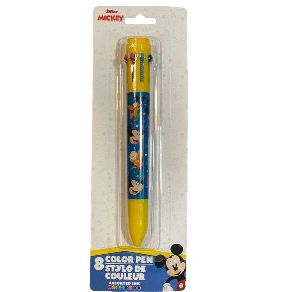 Walt Disney . Mickey Mouse 8 Color Retractable Pen - NEW‎ 2024 - Picture 1 of 2